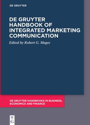 De Gruyter Handbook of Integrated Marketing Communication book cover by 