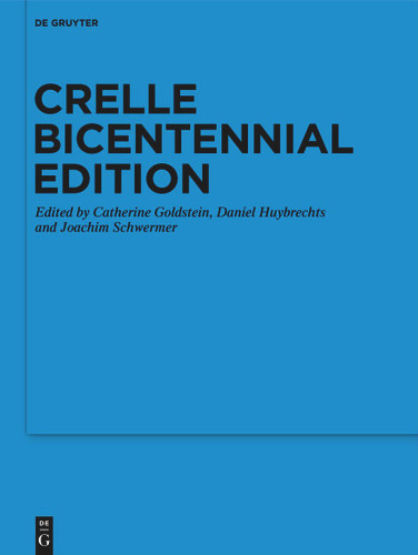 Crelle Bicentennial Edition book cover by 