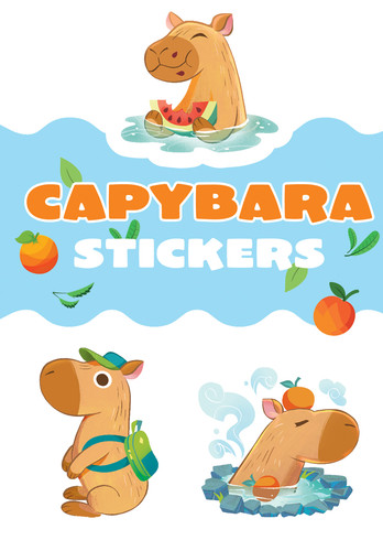 Capybara Stickers (Dover Little Activity Books: Animals) book cover by Amber Maine