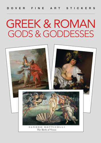 Dover Fine Art Stickers: Greek & Roman Gods & Goddesses (Dover Little Activity Books: Art & Design) book cover by Dover Publications