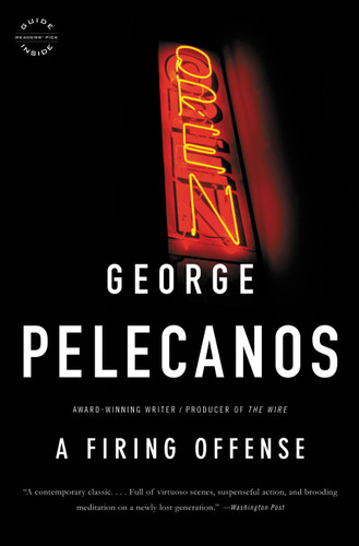 A Firing Offense (Nick Stefanos Series #1) book cover by George Pelecanos