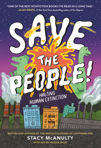 Save the People!: Halting Human Extinction book cover by Stacy McAnulty