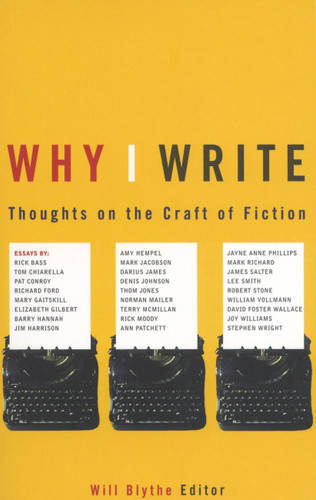 Why I Write: Thoughts on the Craft of Fiction book cover by Will Blythe