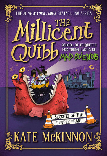 Secrets of the Purple Pearl (The Millicent Quibb School of Etiquette for Young Ladies of Mad Science #2) book cover by Kate McKinnon