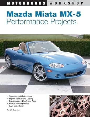 Mazda Miata MX-5 Performance Projects (Motorbooks Workshop) book cover by Keith Tanner