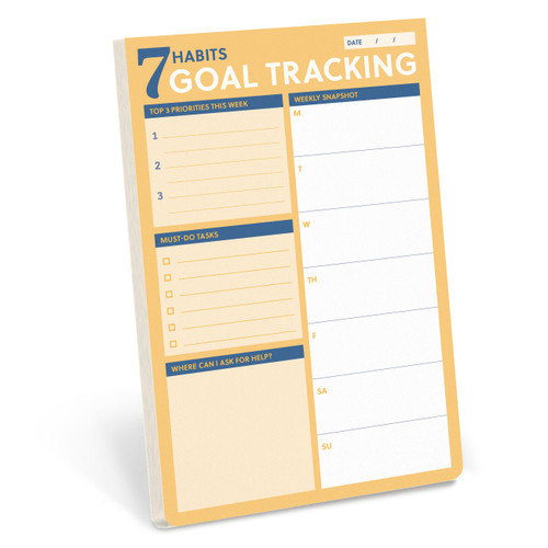 7 Habits Goal Tracking Notepad: A Weekly Tool for Habit-Based Goal Setting (7 Habits) book cover by Union Square Gift