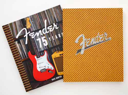 Fender 75 Years book cover by Dave Hunter