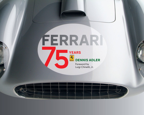 Ferrari: 75 Years book cover by Dennis Adler