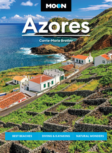 Moon Azores: Best Beaches, Diving & Kayaking, Natural Wonders (Moon Europe Travel Guide) book cover by Carrie-Marie Bratley, Moon Travel Guides