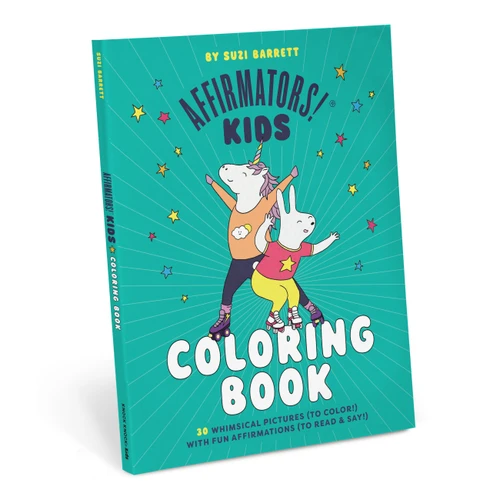 Affirmators! Kids Coloring Book: 30 Whimsical Pictures (to color!) With Fun Affirmations (to read & say!) book cover by Suzi Barrett