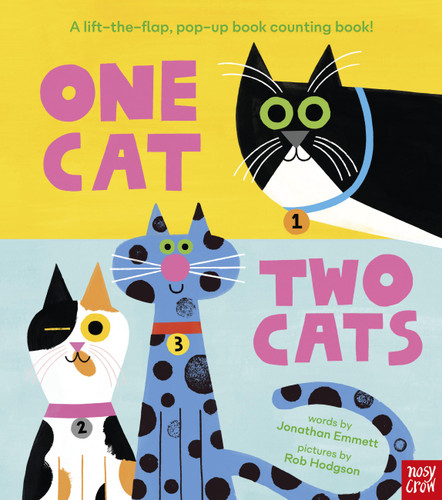 One Cat, Two Cats: A lift-the-flap, pop-up book with 20 cats to count! book cover by Jonathan Emmett