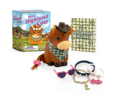 Mini Highland Cow: With Hair & Accessories to Style! (RP Minis) book cover by Alasdair Stuart, Giulia Casarotto