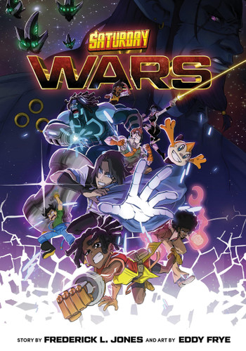 Saturday Wars: The Manga Multiverse Crossover (Saturday AM / Saturday Wars) book cover by Eddy Frye, Frederick L. Jones, Saturday AM