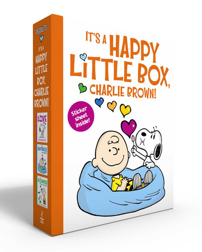 It's a Happy Little Box, Charlie Brown! (Boxed Set): Love from Snoopy; Happiness Is Peanuts; Goodness and Good Grief! (Peanuts) book cover by Charles  M. Schulz, Natalie Shaw