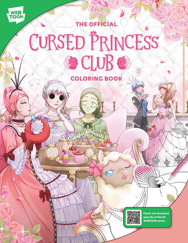 The Official Cursed Princess Club Coloring Book: 46 original illustrations to color and enjoy (WEBTOON) book cover by LambCat, WEBTOON Entertainment, Walter Foster Creative Team