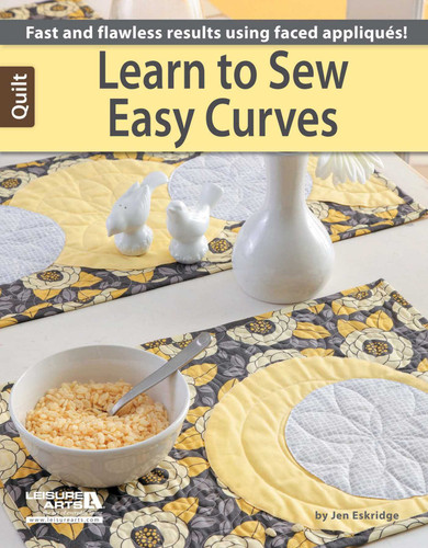 Learn to Sew Easy Curves: Fast and Flawless Results Using Faced Appliques! book cover by Jen Eskridge