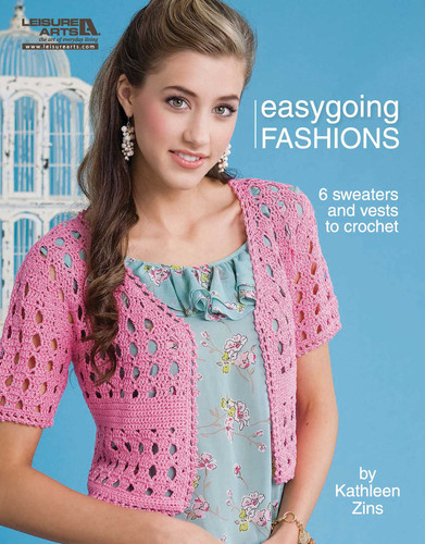 Crochet Easygoing Fashions: 6 Sweaters and Vests to Crochet book cover by Kathleen Zins