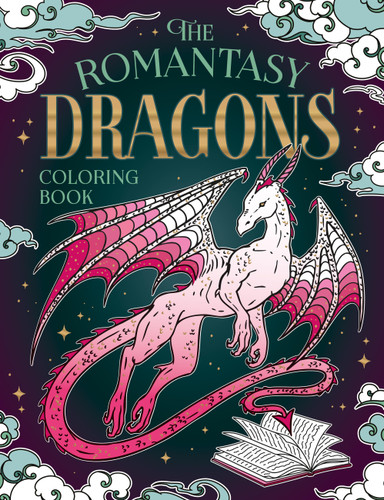 The Romantasy Dragons Coloring Book: A Fantastical Journey of Color and Creativity book cover by Summersdale Publishers