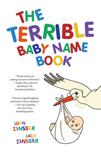 The Terrible Baby Name Book: More than 3,500 New Ideas for the Modern Child book cover by John Zinsser, Jack Zinsser