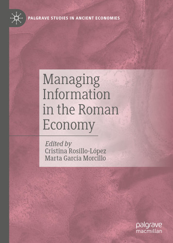 Managing Information in the Roman Economy (Palgrave Studies in Ancient Economies) book cover by 