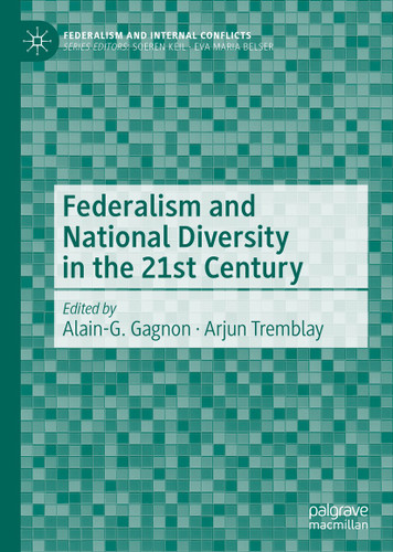 Federalism and National Diversity in the 21st Century (Federalism and Internal Conflicts) book cover by 