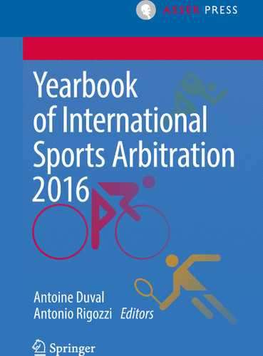 Yearbook of International Sports Arbitration 2016 (Yearbook of International Sports Arbitration) book cover by 
