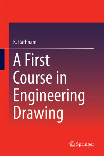 A First Course in Engineering Drawing book cover by K. Rathnam