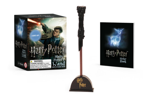 Harry Potter Wizard's Wand with Sticker Book: Lights Up! (RP Minis) book cover by 
