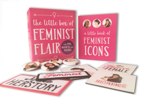 The Little Box of Feminist Flair: With Pins, Patches, & Magnets (RP Minis) book cover by Lauren Mancuso
