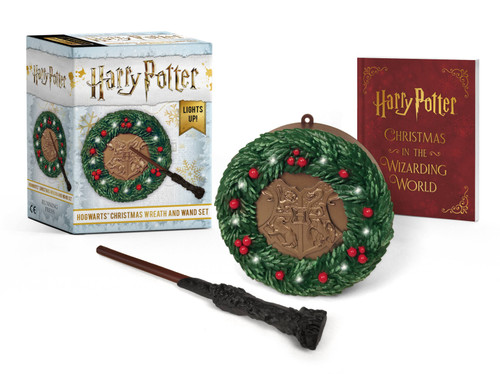 Harry Potter: Hogwarts Christmas Wreath and Wand Set: Lights Up! (RP Minis) book cover by Donald Lemke
