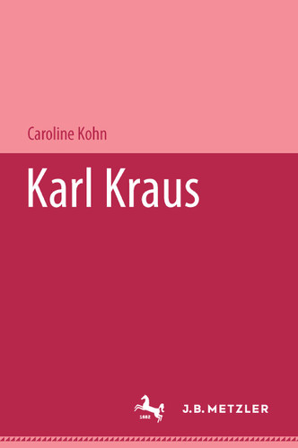 Karl Kraus book cover by Caroline Kohn