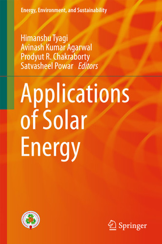 Applications of Solar Energy (Energy, Environment, and Sustainability) book cover by 