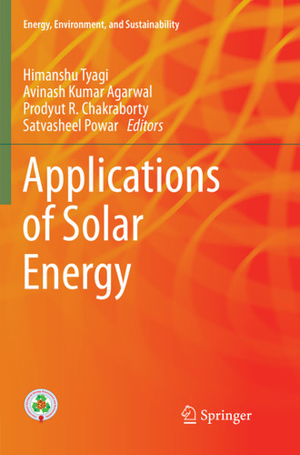 Applications of Solar Energy (Energy, Environment, and Sustainability) book cover by 