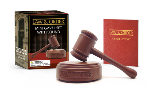 Law & Order: Mini Gavel Set with Sound (RP Minis) book cover by Chip Carter