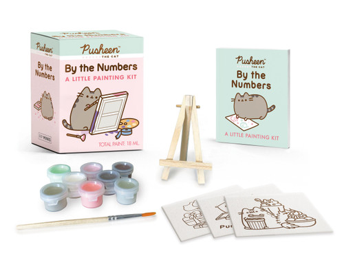 Pusheen by the Numbers: A Little Painting Kit (RP Minis) book cover by Claire Belton