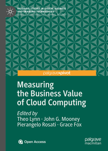 Measuring the Business Value of Cloud Computing (Palgrave Studies in Digital Business & Enabling Technologies) book cover by 