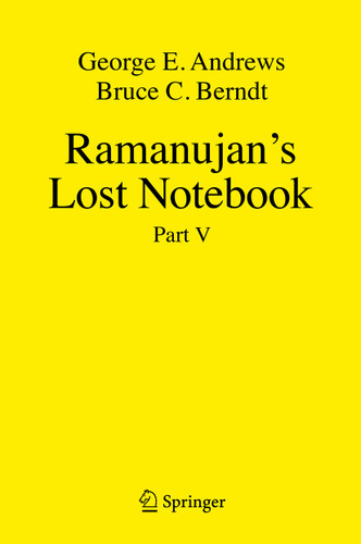 Ramanujan's Lost Notebook: Part V book cover by George E. Andrews, Bruce C. Berndt