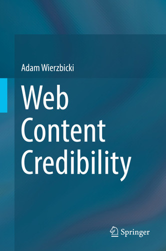 Web Content Credibility book cover by Adam Wierzbicki