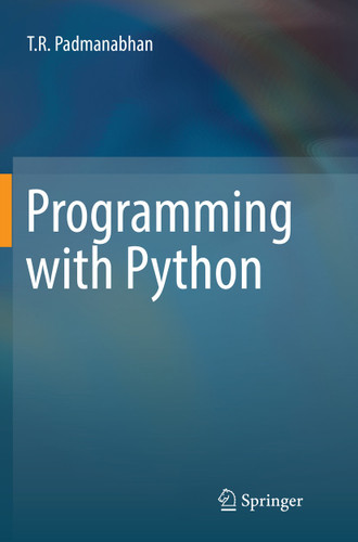 Programming with Python book cover by T R Padmanabhan