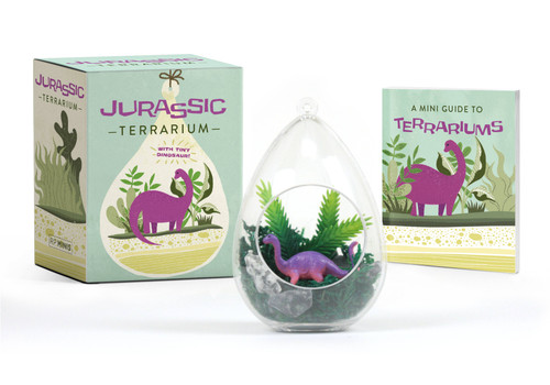 Jurassic Terrarium: With tiny dinosaur! (RP Minis) book cover by Running Press