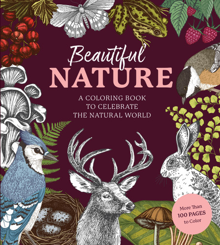 Beautiful Nature Coloring Book: A Coloring Book to Celebrate the Natural World - More Than 100 Pages to Color (Chartwell Coloring Books) book cover by Editors of Chartwell Books