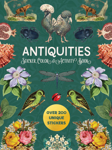 Antiquities Sticker, Color & Activity Book: Over 200 Unique Stickers book cover by Editors of Chartwell Books