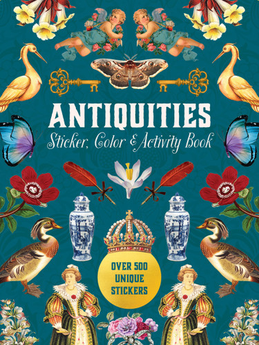 Antiquities Sticker, Color & Activity Book: Over 500 Unique Stickers (Sticker Activity Deluxe Editions) book cover by Editors of Chartwell Books