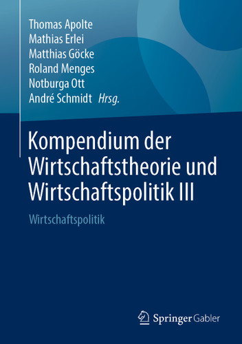 Kompendium der Wirtschaftstheorie und Wirtschaftspolitik III: Wirtschaftspolitik book cover by 