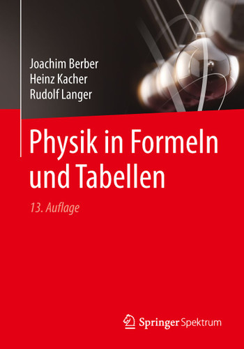 Physik in Formeln und Tabellen book cover by Joachim Berber, Heinz Kacher, Rudolf Langer