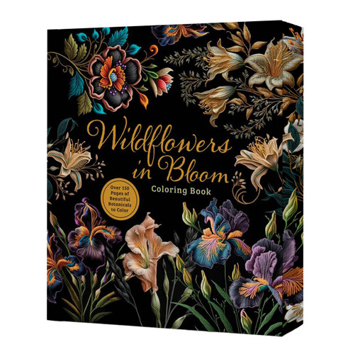 Wildflowers in Bloom Coloring Book: Over 150 Pages of Beautiful Botanicals to Color with Stunning Sprayed Edges (Chartwell Deluxe Spredges Editions) book cover by Editors of Chartwell Books
