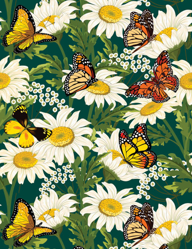 Butterflies and Daisies Journal: Lined Pages and Sprayed Edges book cover by Editors of Chartwell Books