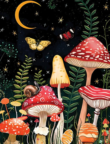 Twilight Mushroom Journal book cover by Editors of Chartwell Books