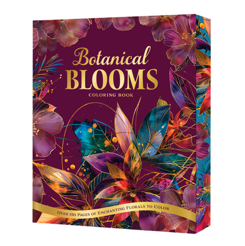 Botanical Blooms Coloring Book: Over 150 Pages of Enchanting Florals to Color (Chartwell Deluxe Spredges Editions) book cover by Editors of Chartwell Books