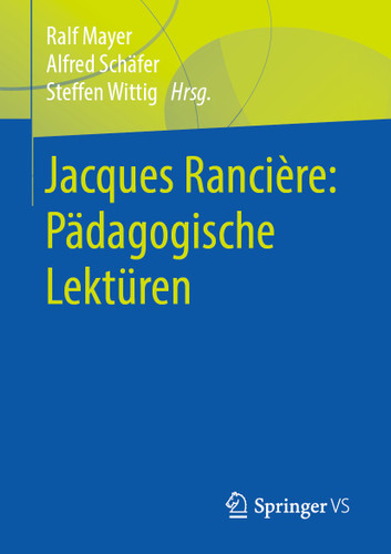 Jacques Rancière: Pädagogische Lektüren book cover by 